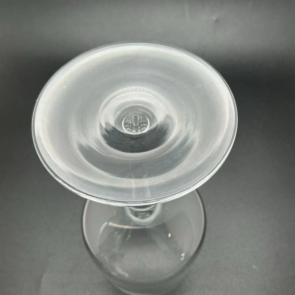 Vintage Bryce Brothers Hand-Blown Crystal White Wine Glasses Pre 1949 Mark Set 4